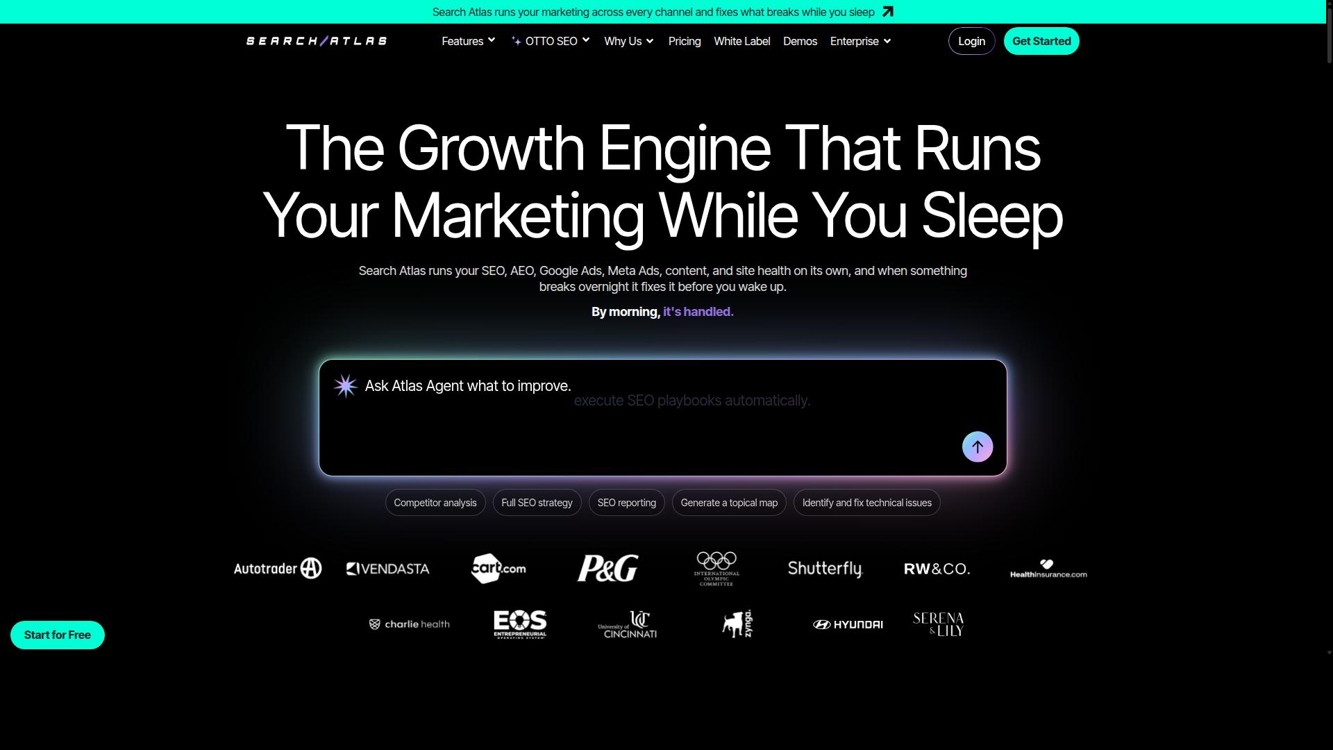 Search Atlas website